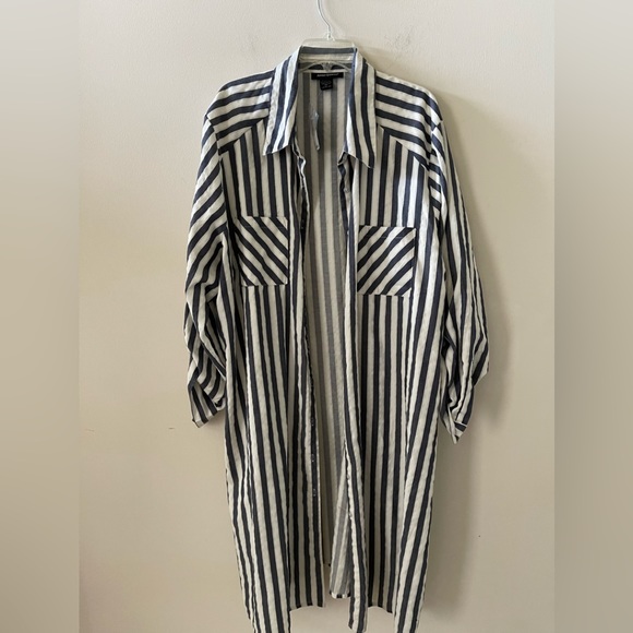 Brand New Striped Blend Shirt Dress or Tunic  Size 26 - Picture 14 of 16